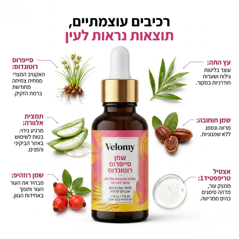 הסוף לגילוח יומיומי: שמן מעכב צמיחה