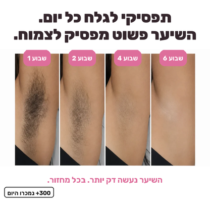 הסוף לגילוח יומיומי: שמן מעכב צמיחה