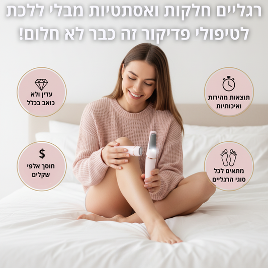 Clean Me- מכשיר פדיקור חדשני לרגליים